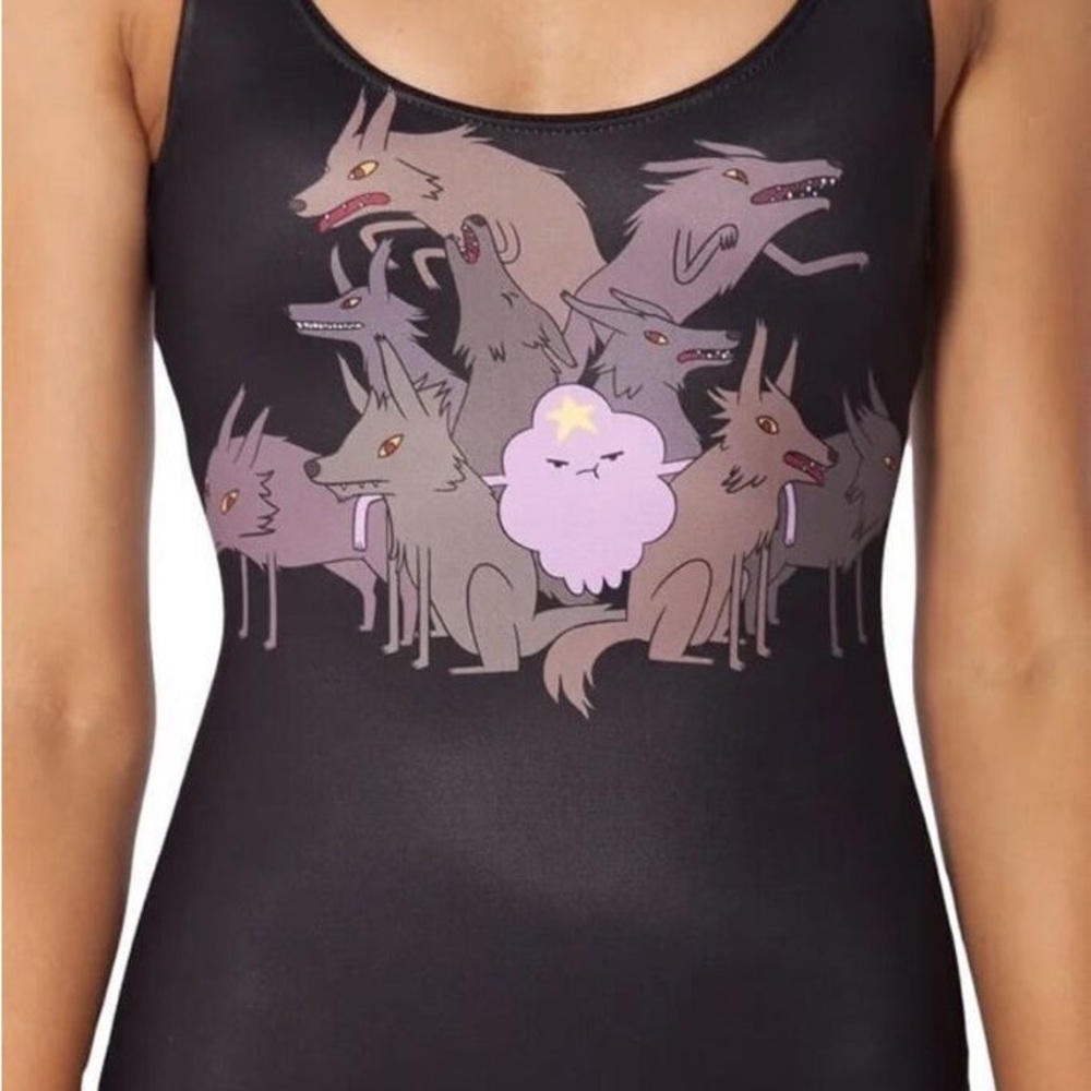 Blackmilk Adventure Time Lumpy Space Princess Wolfpack swimsuit bodysuit